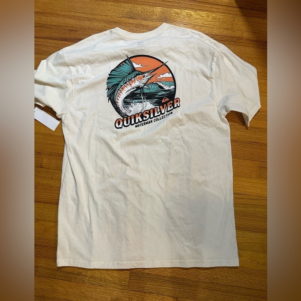 Quiksilver Waterman Fins Up T-Shirt, Size XL NWT (a3